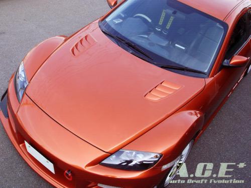 まこと RX8 社外ボンネット エアロボンネット(RX-8) | ロータリー、トヨタ車チューニング