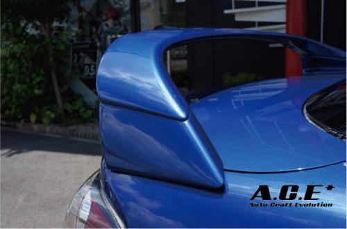 【高い素材】 リアウイングベース RX-8 FRP ベロシティレッド 純正塗装済 パーツ