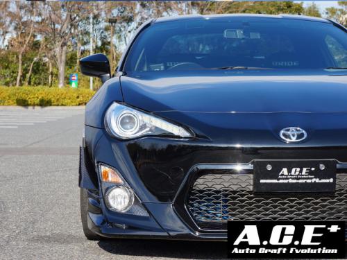 【FT86】フロントカナード(カーボン) Amazon | カーボン製 フロントバンパーカナード for Toyota FT86